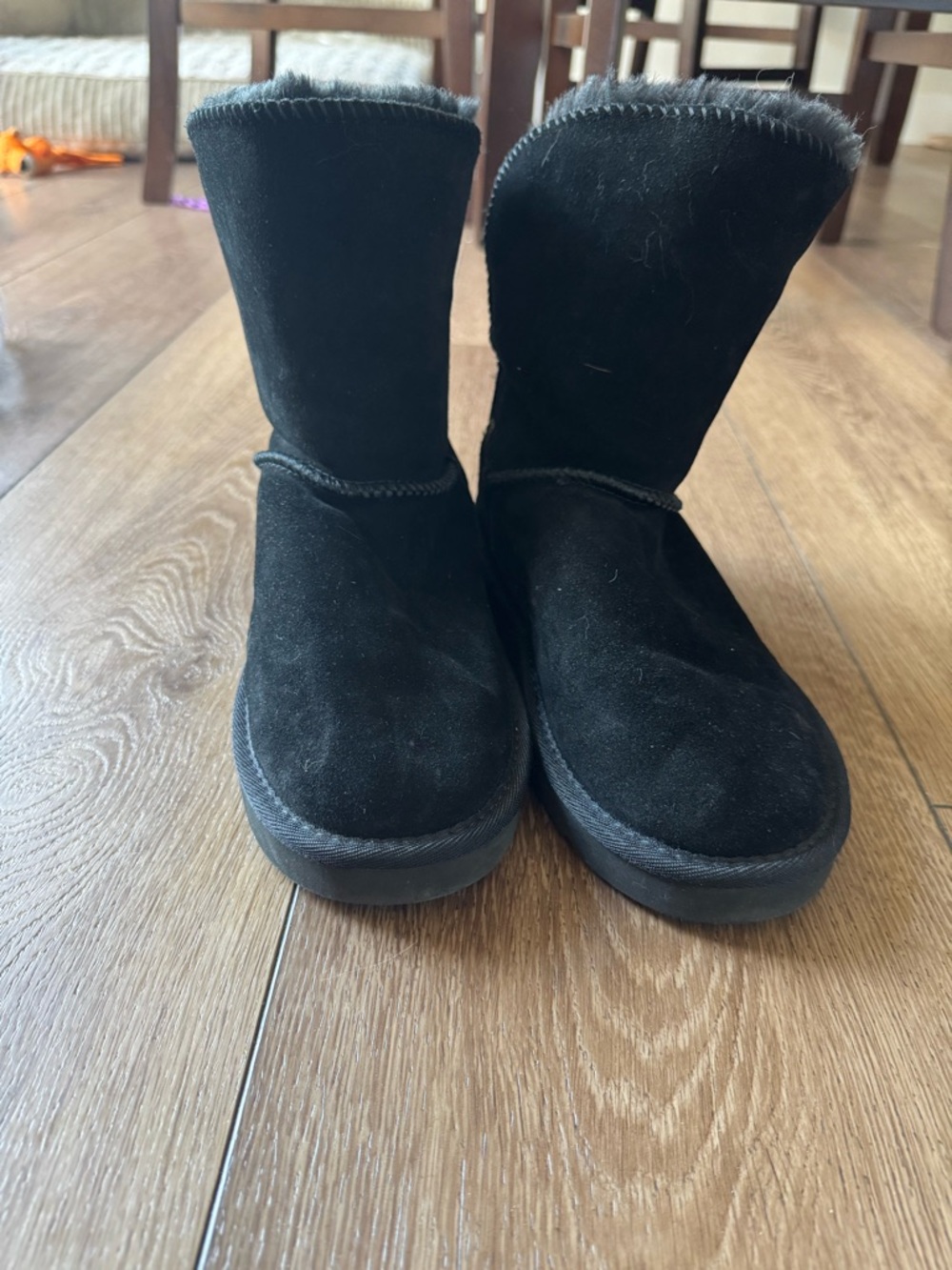 Style & Co Black Suede Winter Boots
